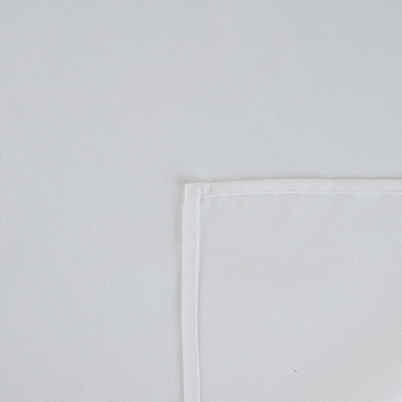 INFEI Solid Color Linen Blended Thin Dinner Cloth Napkins - Set of 12 (40 x 40 cm) - for Events & Home Use (White) - Image 2